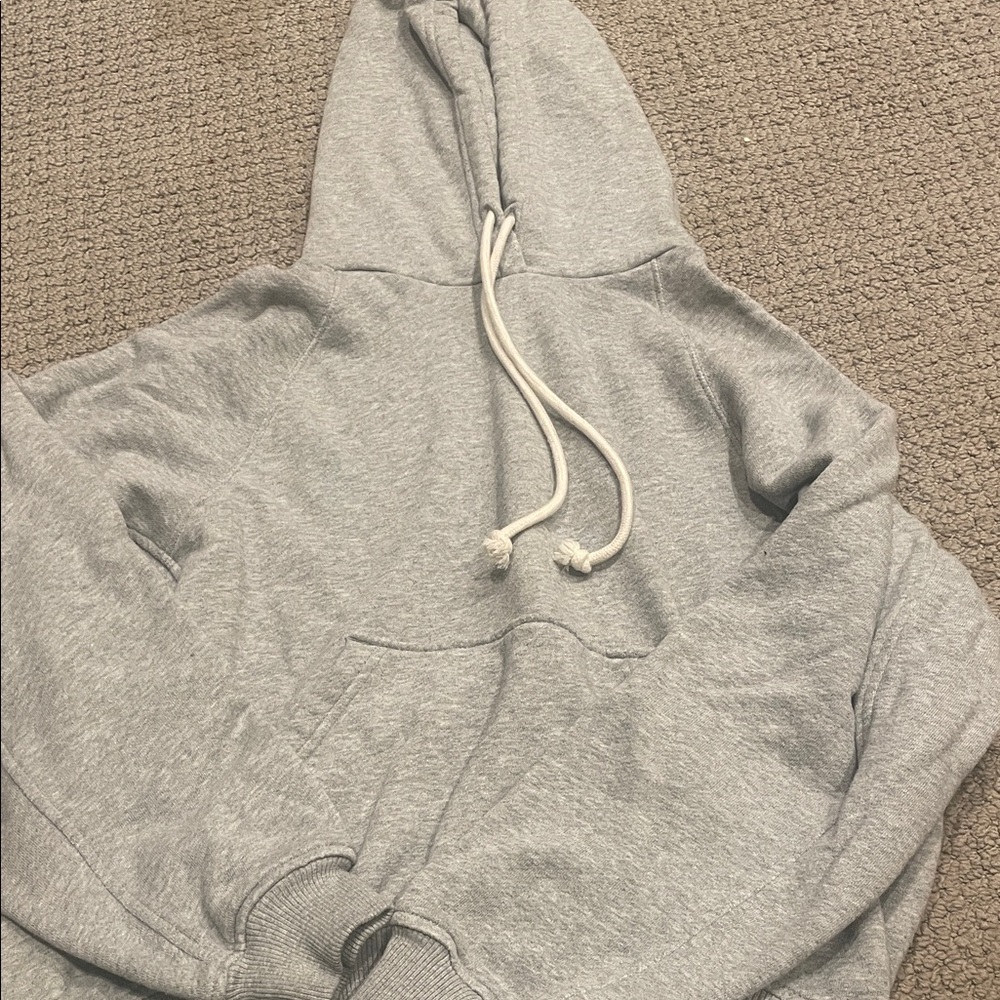 Madewell Gray Hoodie with Drawstrings